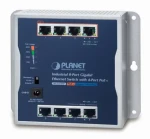 Planet Priemyselný PoE switch / Switch priemyselný / 8x 1Gb RJ45 / 4X PoE 30/60W / 48-56V / IP30 / -20/60 °C (WGS-814HP)