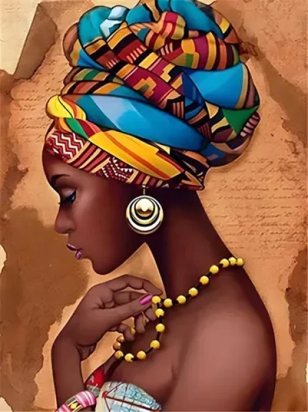 Norimpex Diamantové maľovanie Africká žena v turbane