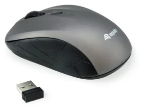 Equip Cestovná myš šedá / Bezdrôtová myš / optická / 1600 DPI / 2,4 GHz / USB nano prijímač (245109)