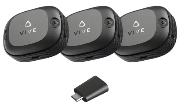 HTC VIVE Ultimate Tracker 3+1 Kit čierna / Sada pohybových senzorov pre VR / 6DoF sledovanie / 5 GHz Wi-Fi (99HAUB001-00)