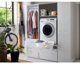 Skriňa na práčku Multiraum, 70 cm, biela%