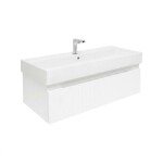 Kúpeľňová skrinka s batériou a umývadlom SAT Evolution 98x30x44, 8 cm biela mat SATEVO100WMU2BA SATEVO100WMU2BA
