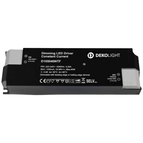 Deko Light BASIC, DIM, CC, D105040NTF/40W LED driver konštantný prúd 40 W 1050 mA 19 - 38 V; 862209