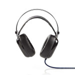 NEDIS GHST300BK - Herné Slúchadlá Čierna / Over-ear / Ultra Basy / Svetlo LED / Konektory 3.5 mm USB (GHST300BK)