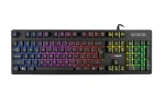 C-tech Iris (GKB-08) čierna / Herná klávesnica / mechanická / RGB / USB-A / CZ/SK layout (8594125011833)