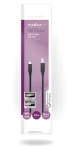 Nedis USB-C - USB-B čierna / Kábel USB / USB 2.0 / 480 Mbps / 2 m (CCGB60650BK20)
