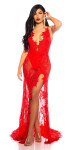 Soo Seductive! open back lace Red Carpet Dress Red Einheitsgroesse