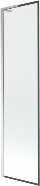 MEXEN/S - Next L vaňová zástena FIX 50 x 150, čierna vzor, chróm 895-050-000-03-70-01