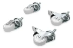 Digitus / Kolieska pre rack / 4 ks / 2x zaistiteľná / nosnosť 250 kg/ks / M10 (DN-19 CASTOR-WM)