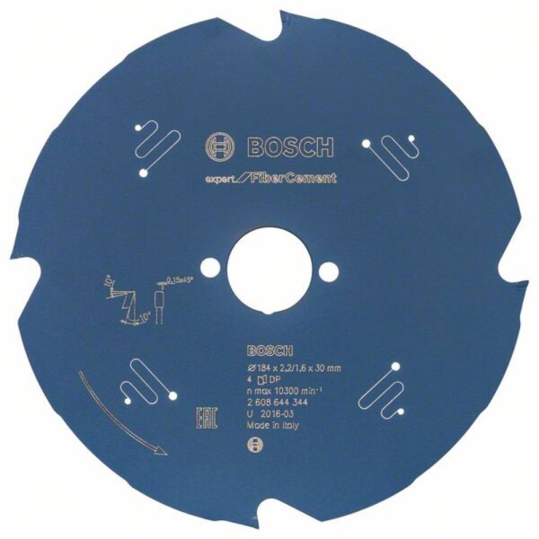 Bosch Accessories Expert for Fiber Cement 2608644344 pílový kotúč 184 x 30 x 1.6 mm Počet zubov (na palec): 4 1 ks; 2608644344