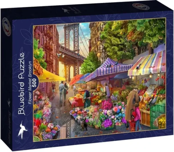 BlueBird Puzzle Kvetinový trh v Brooklyne /500 dielikov/ od 12 rokov