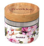 Quokka Deli Food Jar 820 ml Dark Flowers / Nádoba na jedlo / sklo (8412497401314)