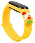 Hurtel Strap Xmas žltá / Remienok / XIAOMI Mi Band 5/6 / s domčekom