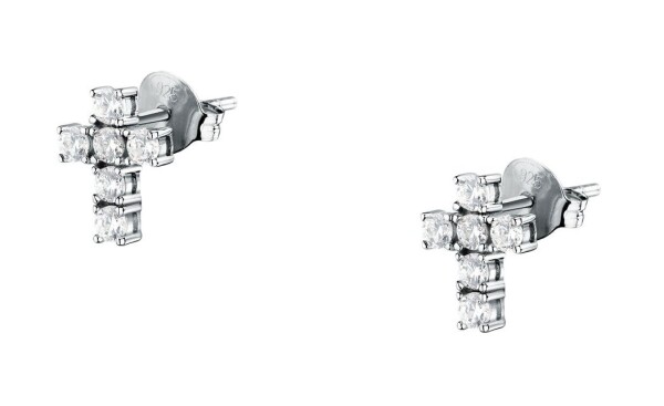 Morellato Slušivé strieborné náušnice Krížiky Tesori SAIW217