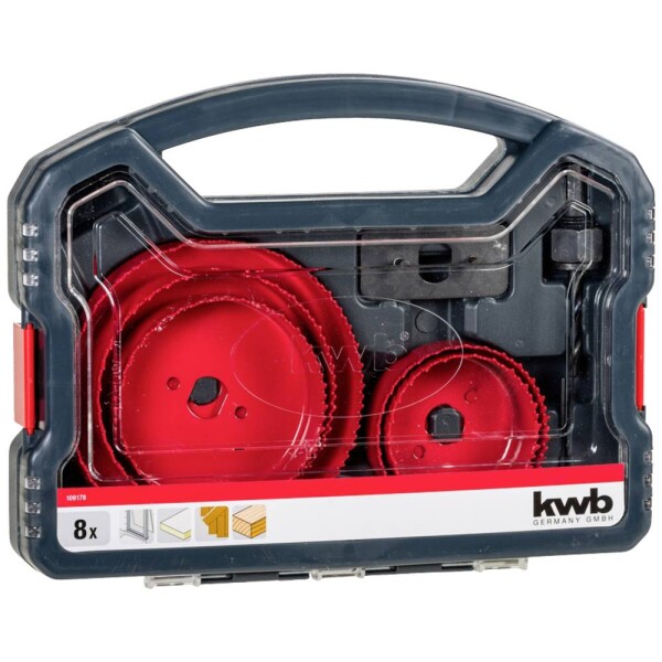 Kwb 109178 sada dierovacích píl 8-dielna 68 mm, 76 mm, 89 mm, 102 mm, 127 mm 8 ks; 109178