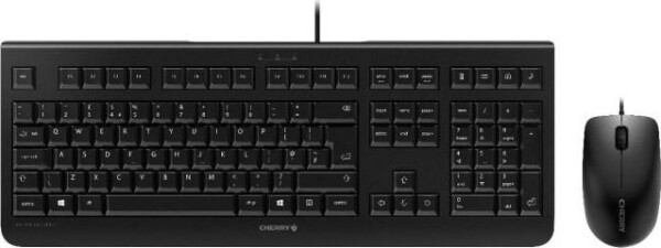 Cherry CHERRY DC 2000 klawiatura Dołączona myszka USB QWERTY Angielski, Włoski Čierny