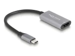 DeLock USB-C (M) - HDMI (F) šedo-čierna / Adaptér / 8K 30Hz / HDR / HDCP / 15 cm (60021)