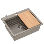 Quadron Quadron - Granitový drez KURT 110 WORKSTATION BEIGE ZLE-09040