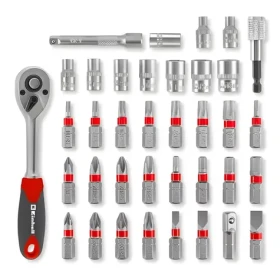 Einhell- KWB L-CASE / Sada bitov a nástrčných kľúčov / 37 dielov (109022)