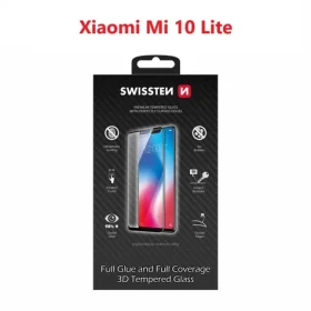 SWISSTEN Ultra Durable 3D FULL GLUE Glass pre XIAOMI Mi 10 Lite čierna (64701877)