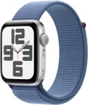 Apple Watch SE 2023 GPS 44mm Silver Alu Sport Loop Modrý (MREF3)