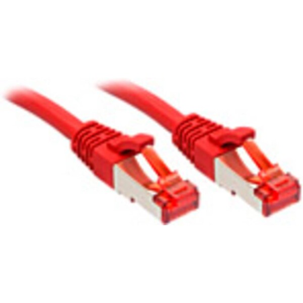 LINDY 47735 RJ45 sieťové káble, prepojovacie káble CAT 6 S/FTP 3.00 m červená 1 ks; 47735