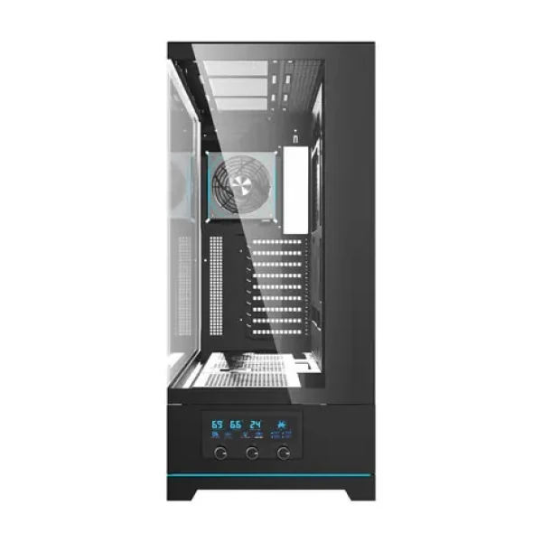 DarkFlash DY451L PRE čierna / ATX Mid Tower / ARGB / 1 ventilátor / 2x USB-A 1x USB-C / priehľadná bočnica / bez zdroja (DY451L PRO Black)