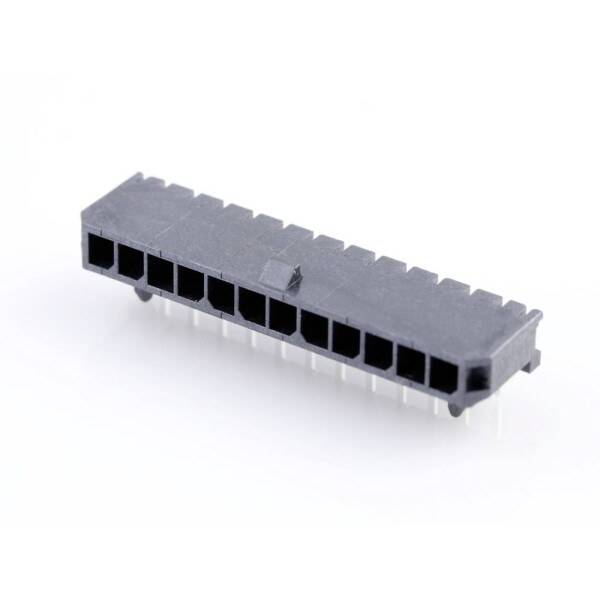 Molex vstavaná pinová lišta (štandardná) Počet pólov 12 Raster (rozteč): 3.00 mm 436501202 1 ks Tray; 436501202