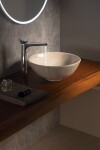 SAPHO - DALMA keramické umývadlo na dosku, priemer 42cm, marfil 127