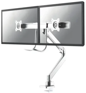 Neomounts Select NM-D775DXWHITE biela / Stolový držiak monitora / 10-32" / VESA 75x75-100x100 / nosnosť 8 kg (NM-D775DXWHITE)