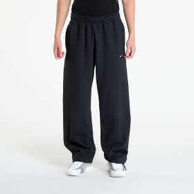 Mikina Nike Solo Swoosh Men's Fleece Open-Hem Pants Black/ Black/ White M