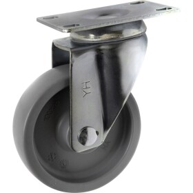 TOOLCRAFT TO-5137935 Otočné koliesko 100 mm s montážnou doskou Nosnosť (max.): 125 kg; TO-5137935