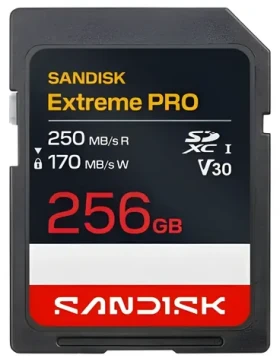 SanDisk Extreme PRO SDXC 256 GB / Pamäťová karta / čítanie: 250 MB/s / zápis: 170 MB/s (SDSDXXJ-256G-GSCIN)