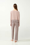 Vamp - Dámske rebrované pyžamo 21170 - Vamp rose dusty M