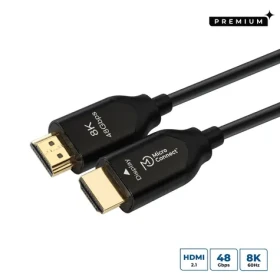 MicroConnect Premium Ultra High Speed 50 m čierna / Prepojovací kábel HDMI / HDMI 2.1 / 8K 7680×4320 / 120 Hz (HDM191950V2.1OP)