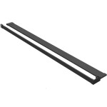CERANO - Sprchová zástena Walk-in Onyx L-ľavá vzpera - 8 mm + polička / držiak na uteráky - čierna matná, bronzové sklo - 150x200 CER-689959