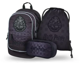 BAAGL SET 3 Core Harry Potter Bradavice čierny: batoh, peračník, sáčok (A-35418)