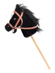 Faunica Hobby horse Baron, čierny kôň na tyči so zvukmi