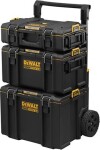 DeWalt DWST83402-1 / Sada 3ks stohovateľných kufrov ToughSystem 2.0 / 19.3+39+60 L / pojazdný systém / IP65 (DWST83402-1)