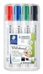 Staedtler Lumocolor / Popisovač na bielu tabuľu / sada 4 ks / 4 farby / 2-5 mm (351 B WP4)
