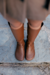 Shapen Harper Brown Leather barefoot čižmy 38 EUR