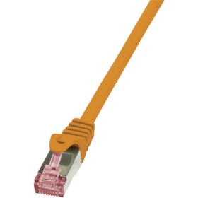 LogiLink CQ2088S RJ45 sieťové káble, prepojovacie káble CAT 6 S/FTP 7.50 m oranžová samozhášavý, s ochranou 1 ks; CQ2088S