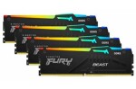 Kingston Fury Beast Black RGB 128GB (4x32GB) DDR5 5600MHz / CL40 / DIMM / XMP (KF556C40BBAK4-128)