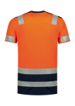 Tričko High Vis Bicolor Tričko unisex fluorescenčná oranžová L