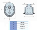 Astralpool čelo protiprúdu Oval s inštalačnou krabicou A-035