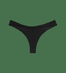 Dámske tangá Aura Spotlight High Leg string čierna TRIUMPH BLACK