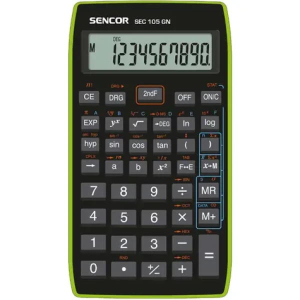 Sencor SEC 105 BU / Kalkulačka / 10 miestny LCD displej / 1xLR1130 (8590669198306)