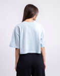 Organic Basics True Boxy Crop Tee Light Blue XS