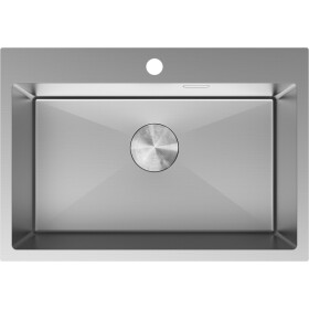 MEXEN - Solix oceľový drez 1-bowl 650 x 450 mm, nerez 6403651000-01