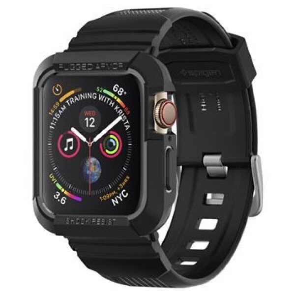 Spigen Rugged Armor Pre ochranný kryt s remienkom pre Apple Watch 44 mm čierna (062CS25324)